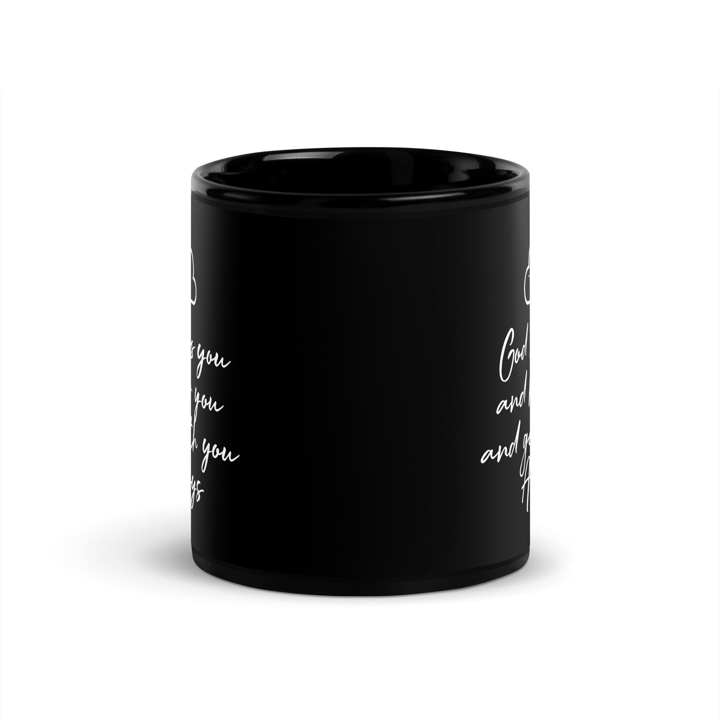 Blessings Black Glossy Mug