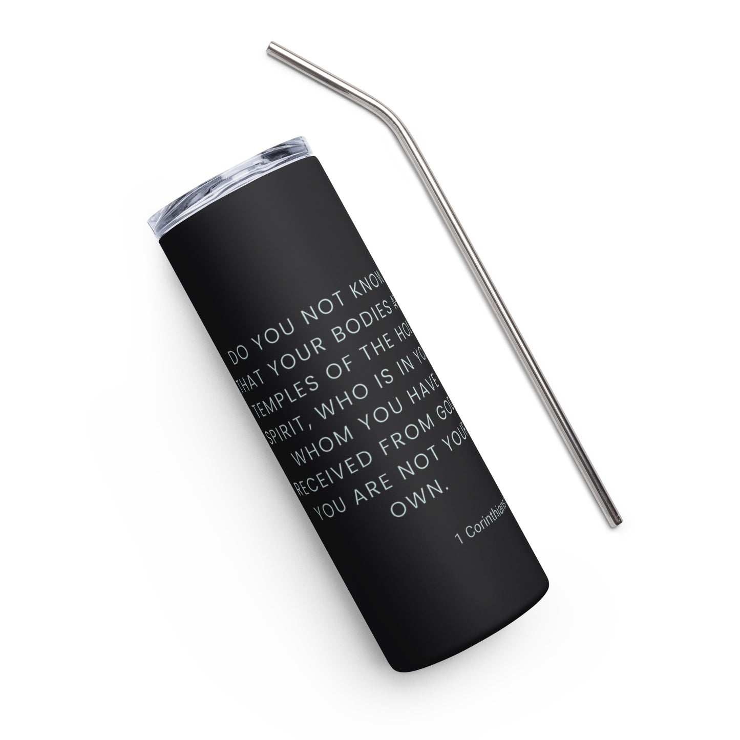 Temple of God Stainless steel tumbler