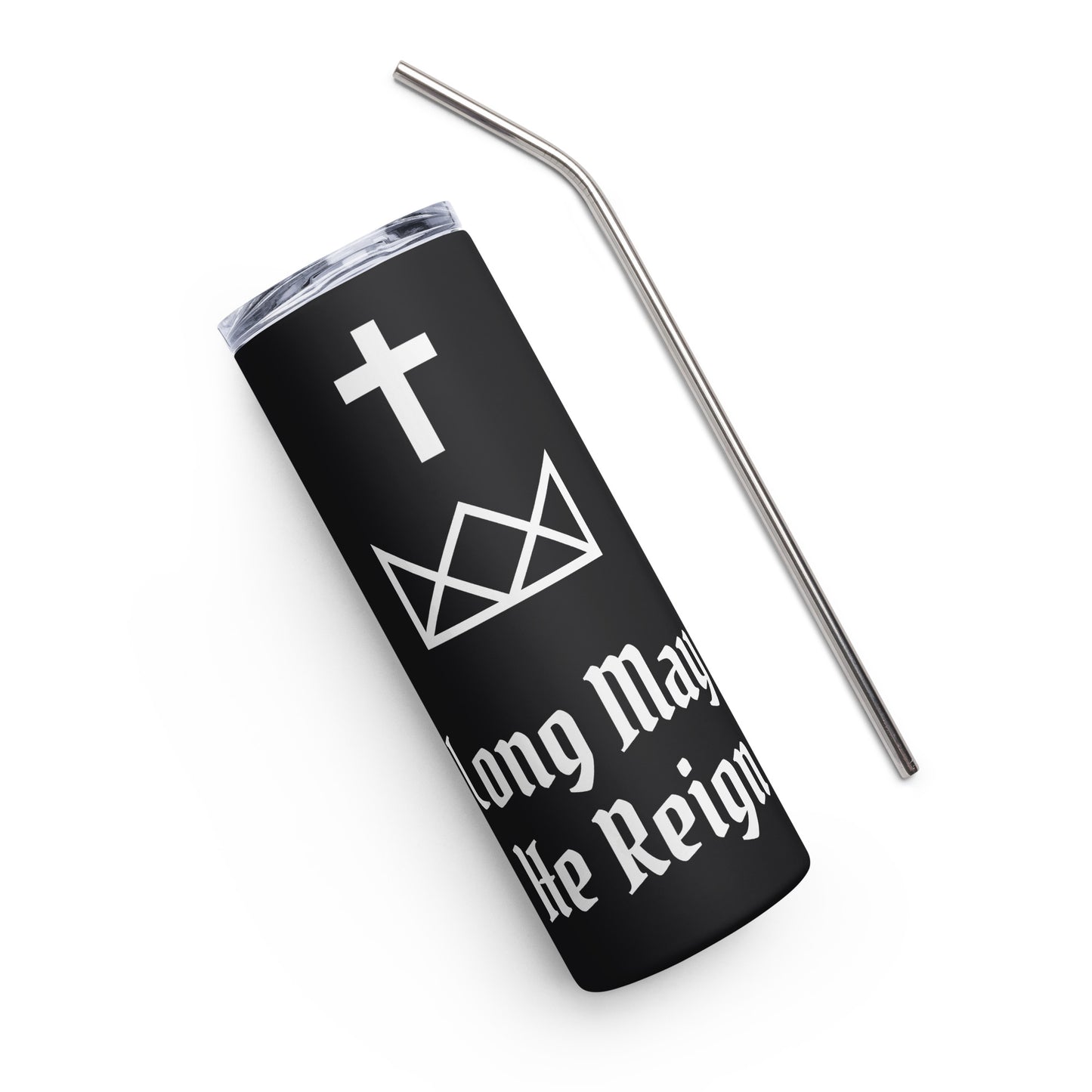 Jesus Reigns Stainless steel tumbler