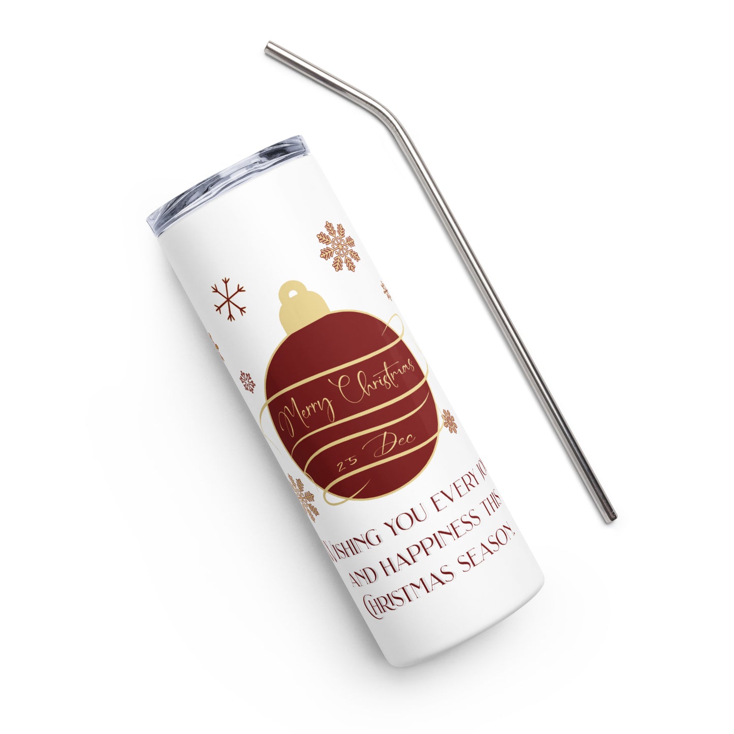 Christmas Ornament Stainless steel tumbler