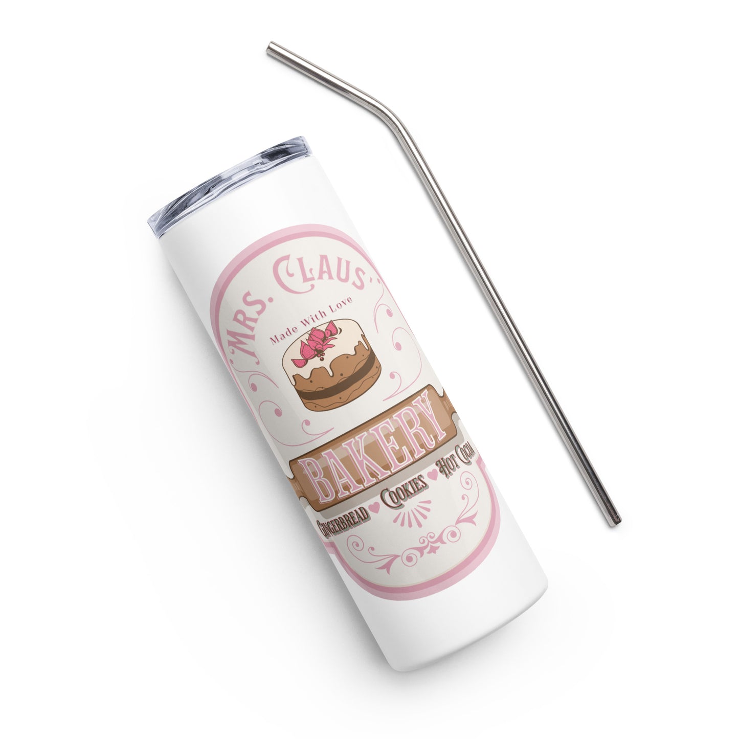Mrs. Claus' Stainless steel tumbler