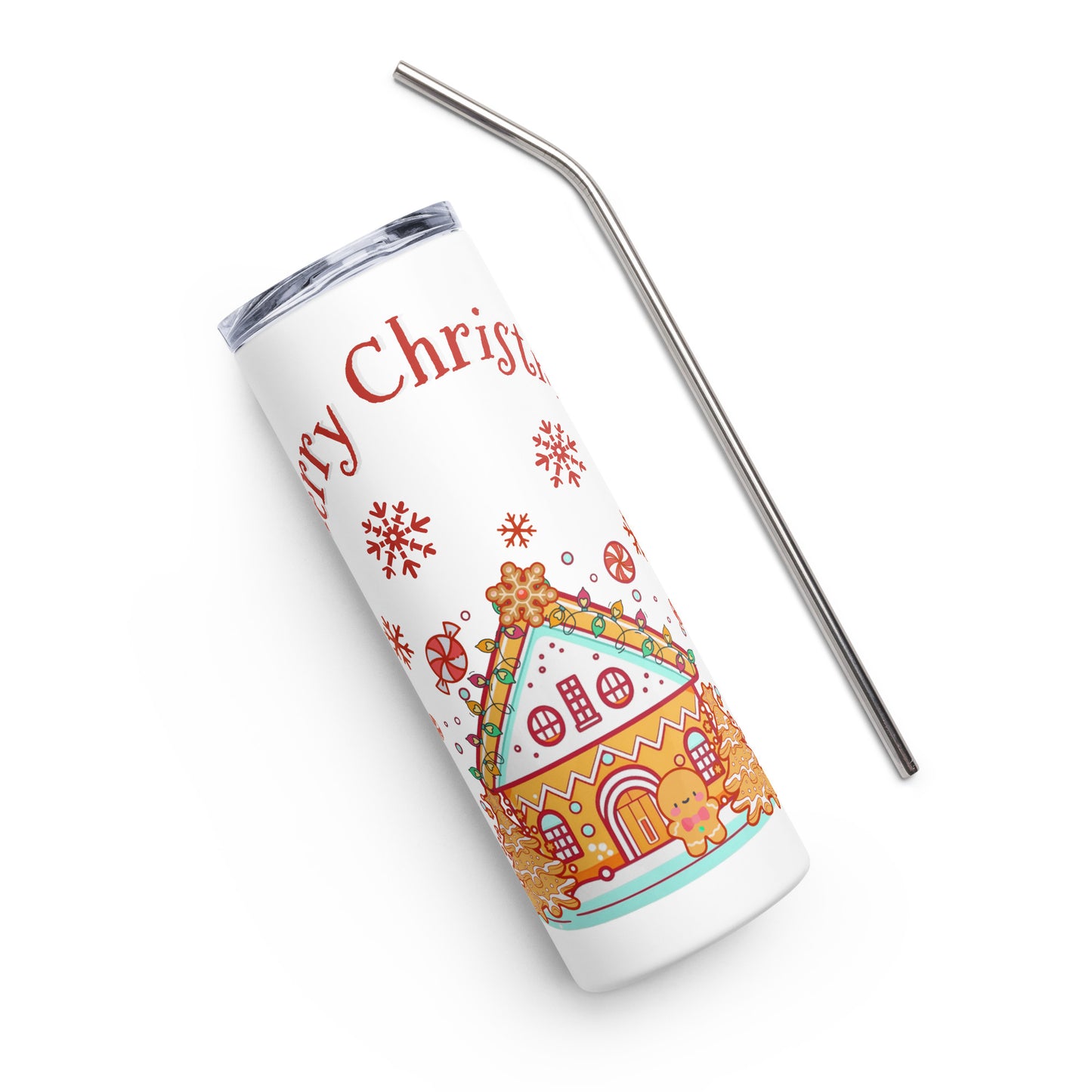 Gingerbread House Stainless steel tumbler