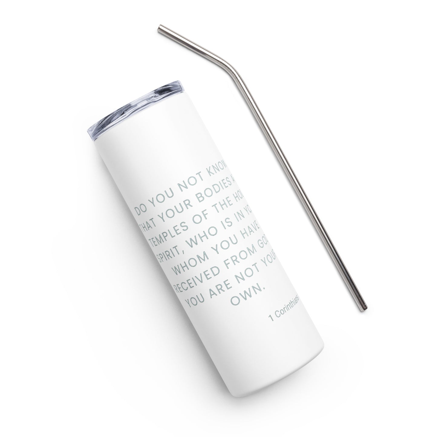 Temple of God Stainless steel tumbler