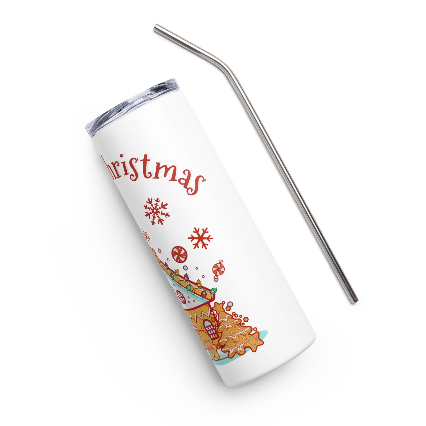 Gingerbread House Stainless steel tumbler