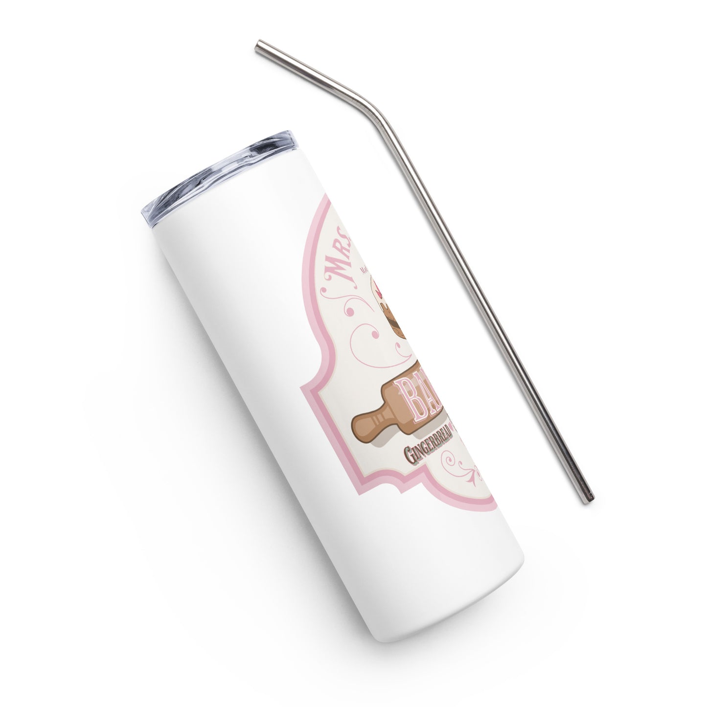 Mrs. Claus' Stainless steel tumbler
