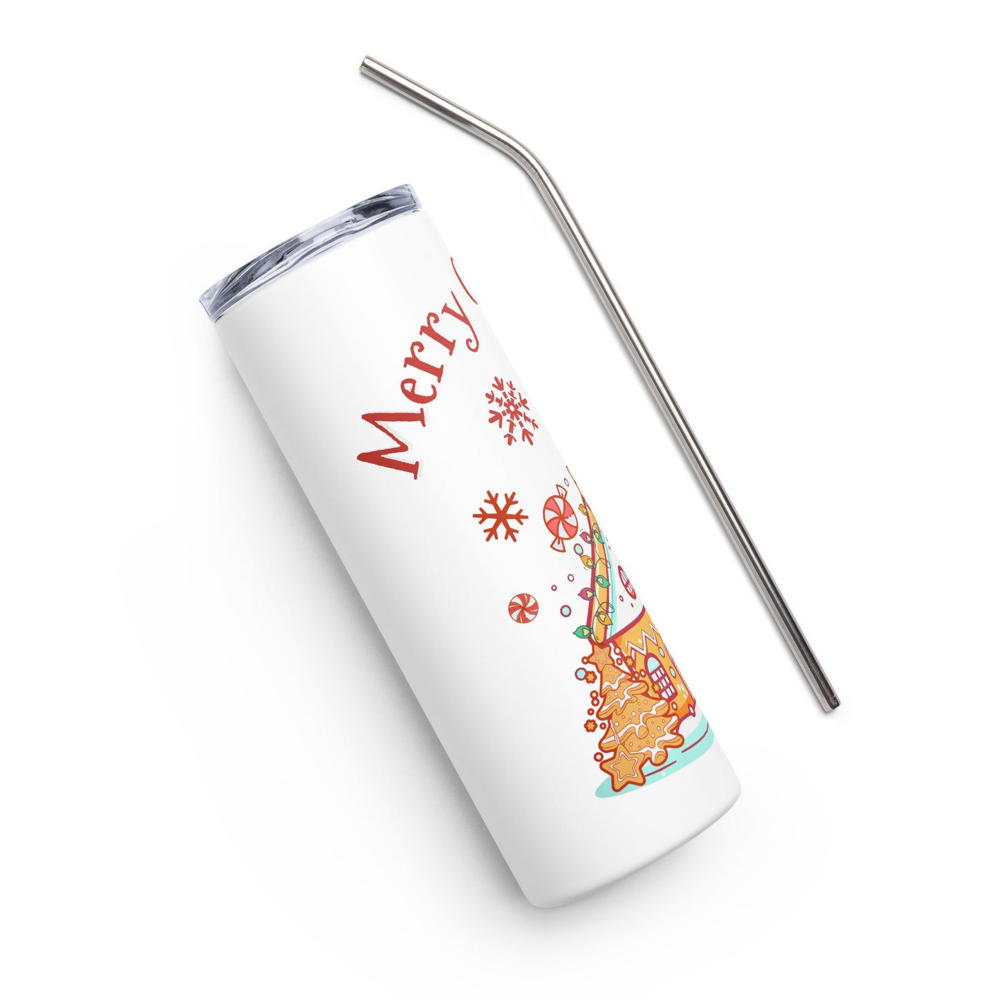 Gingerbread House Stainless steel tumbler