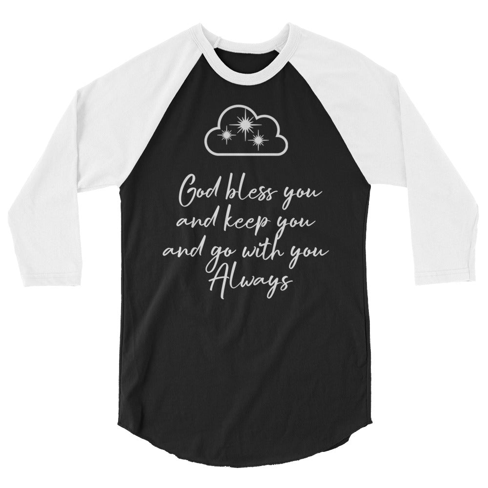 Blessings 3/4 sleeve raglan shirt