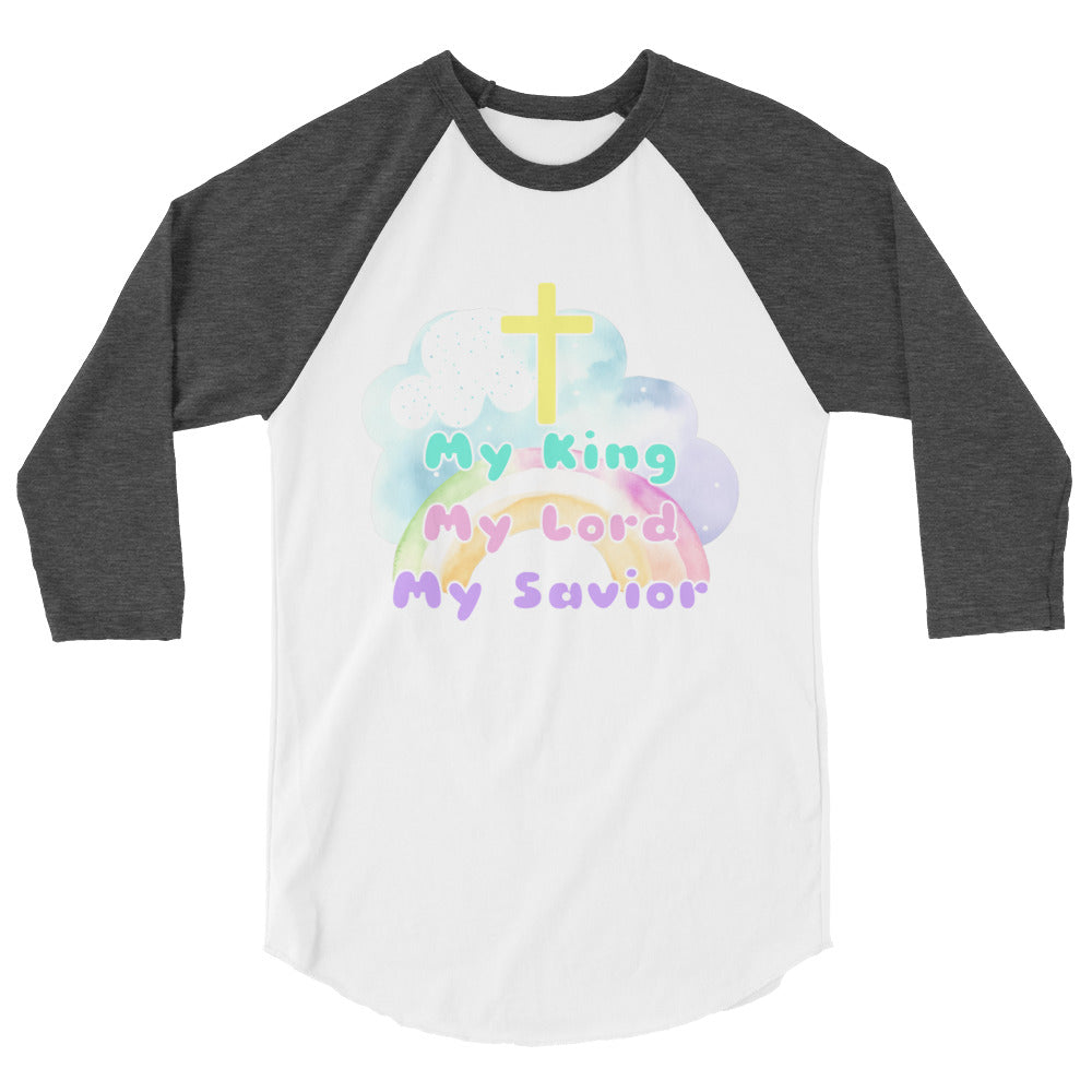 King Lord Savior 3/4 Sleeve Raglan Shirt