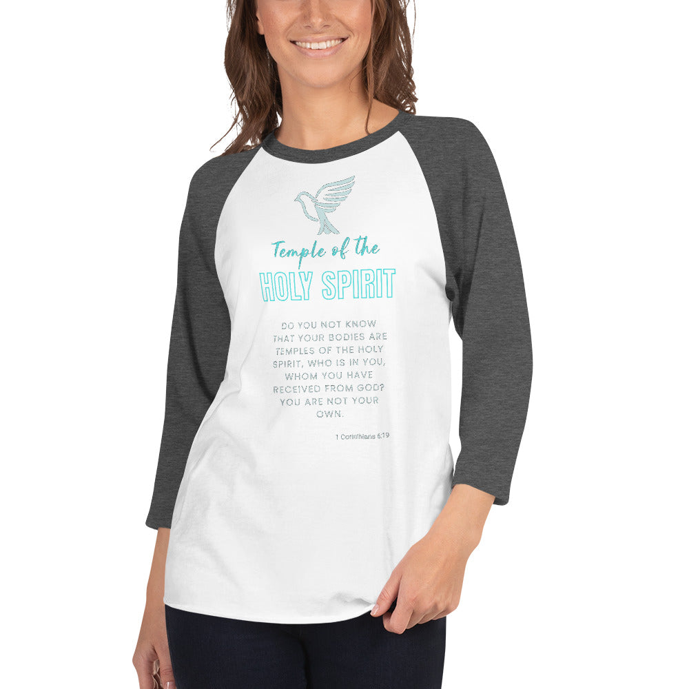 Temple of God 3/4 Sleeve Raglan Shirt
