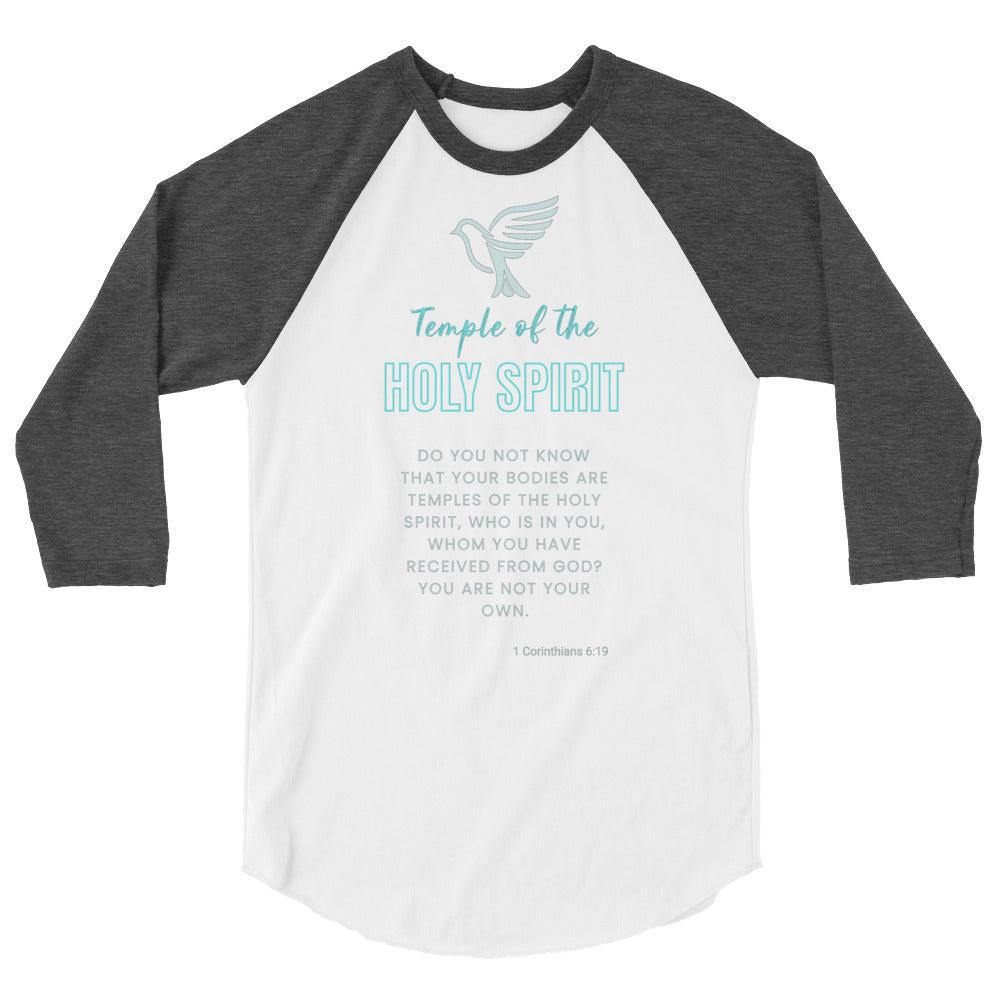 Temple of God 3/4 Sleeve Raglan Shirt
