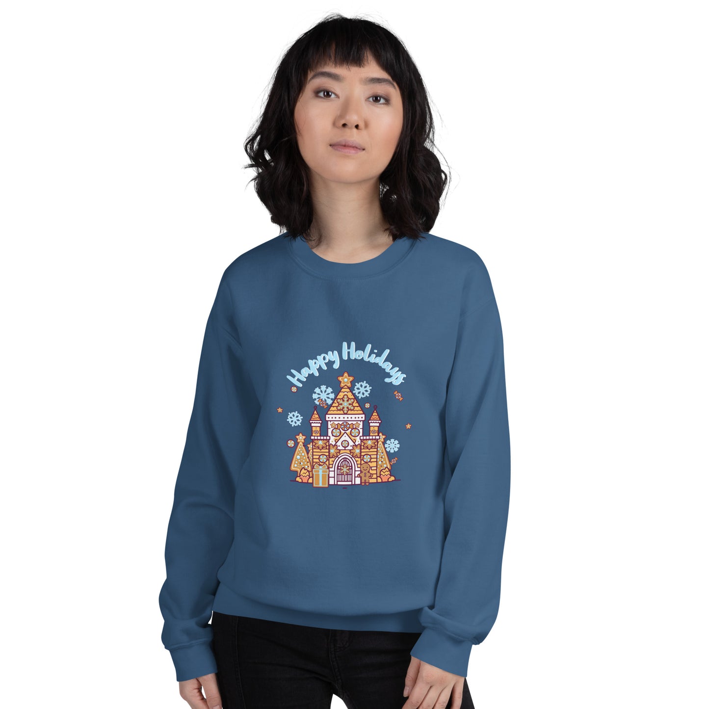 Holiday Gingerbread Castle Unisex Sweatshirt
