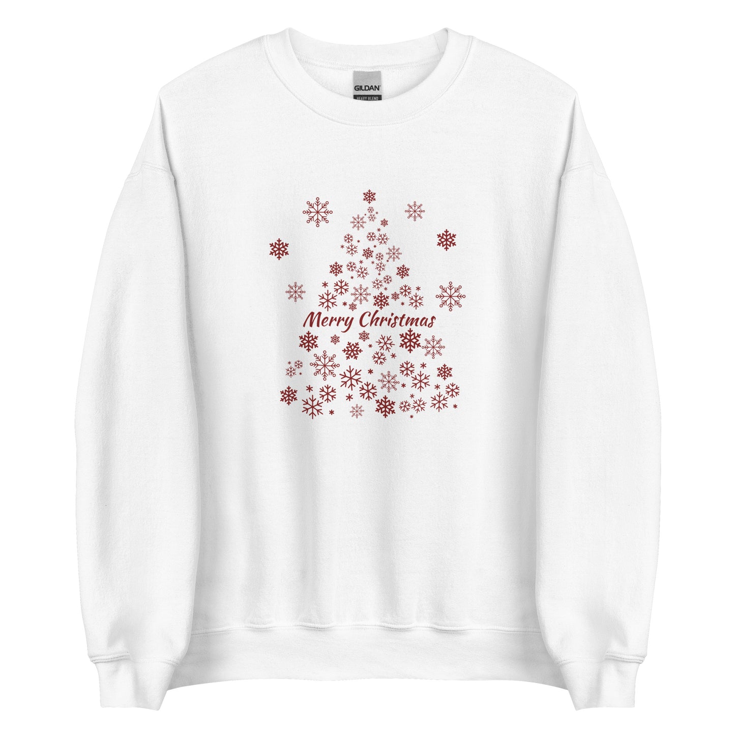 Red Snowflake Tree Unisex Sweatshirt