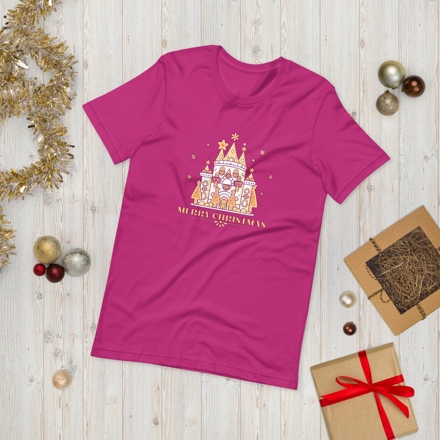 Gingerbread Castle Unisex t-shirt