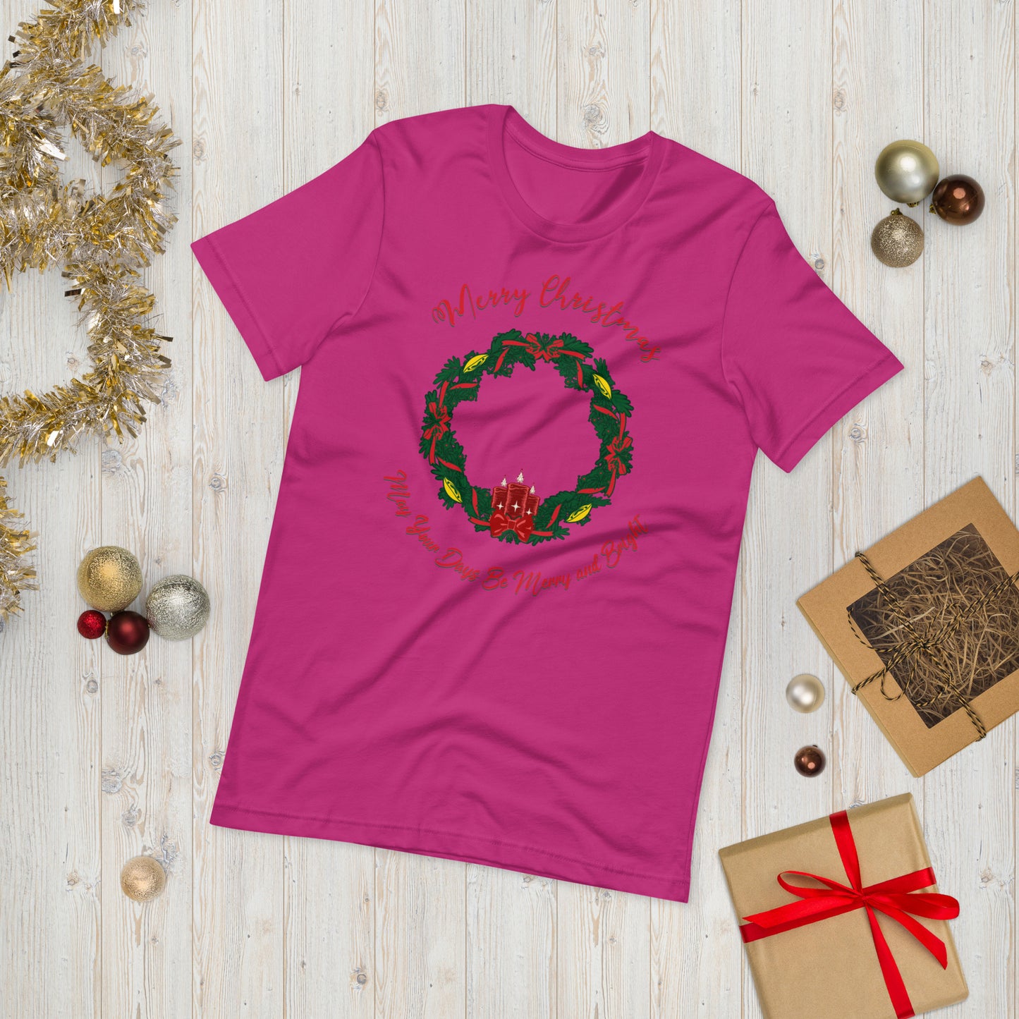 Christmas Wreath Unisex t-shirt
