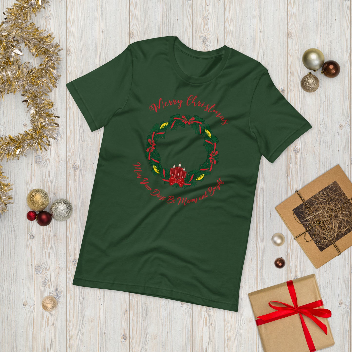 Christmas Wreath Unisex t-shirt