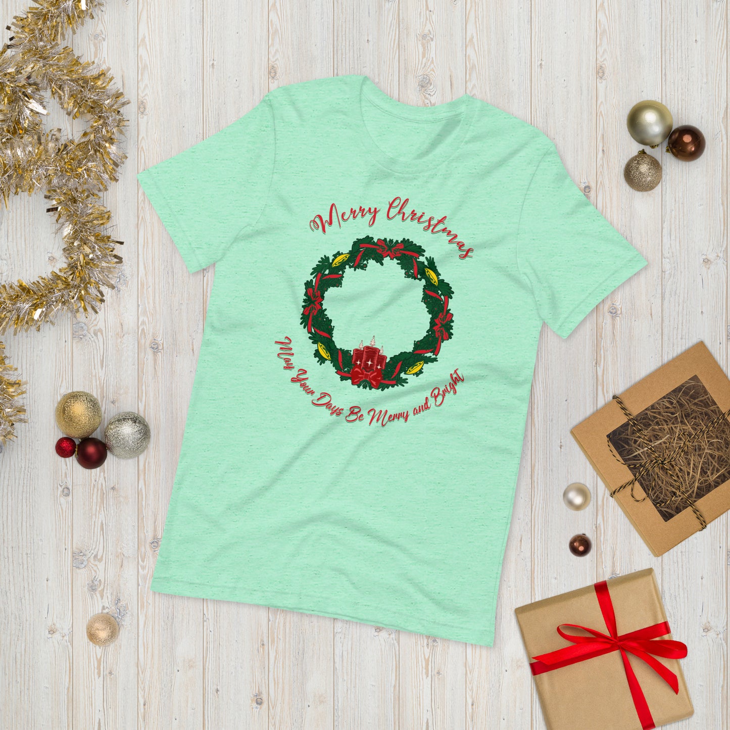 Christmas Wreath Unisex t-shirt