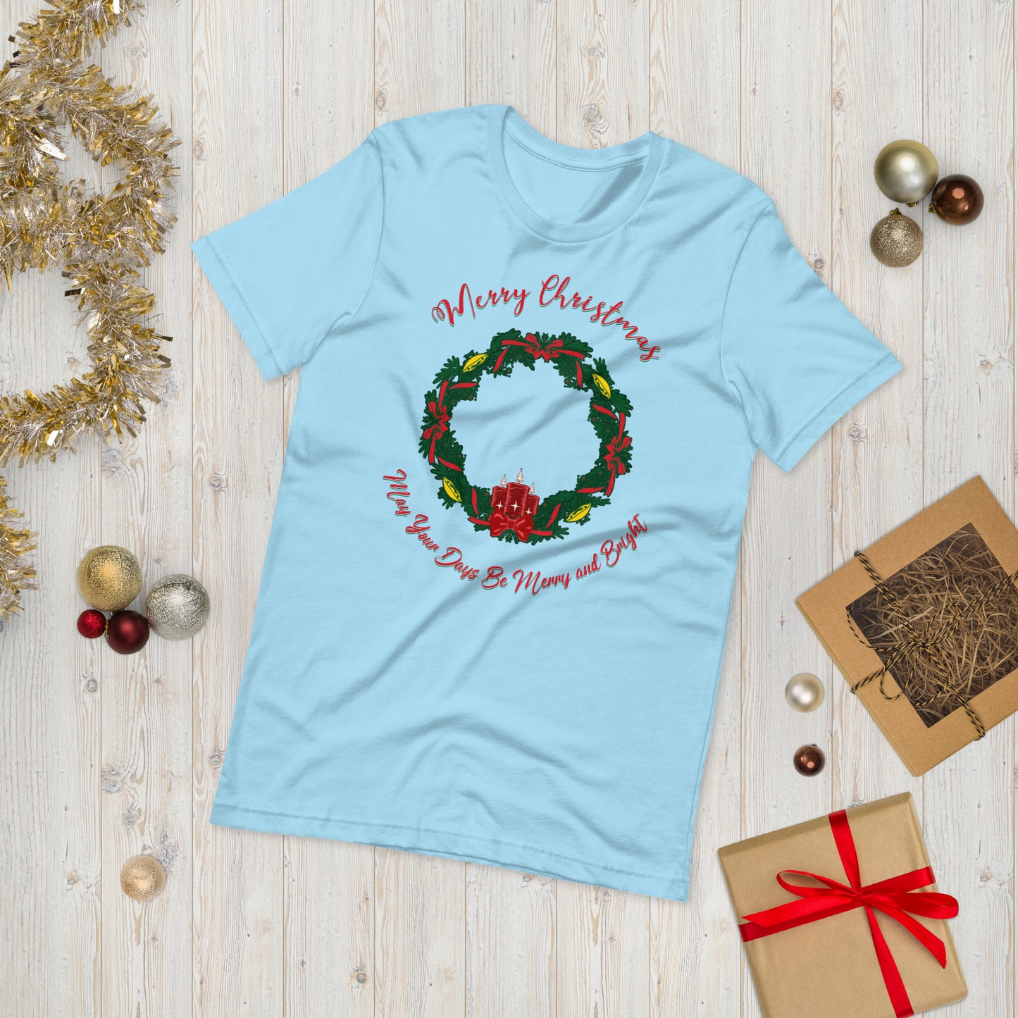 Christmas Wreath Unisex t-shirt