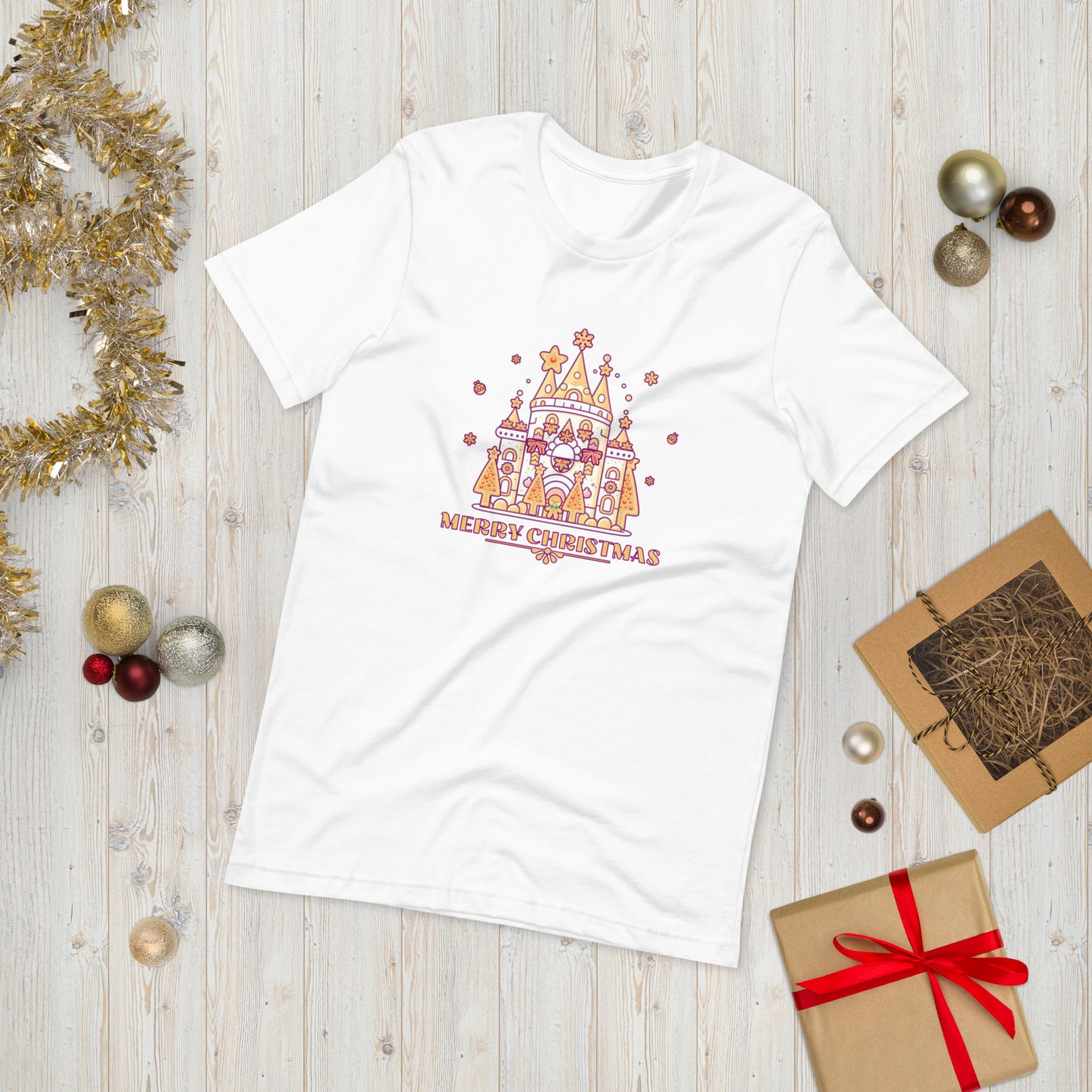 Gingerbread Castle Unisex t-shirt