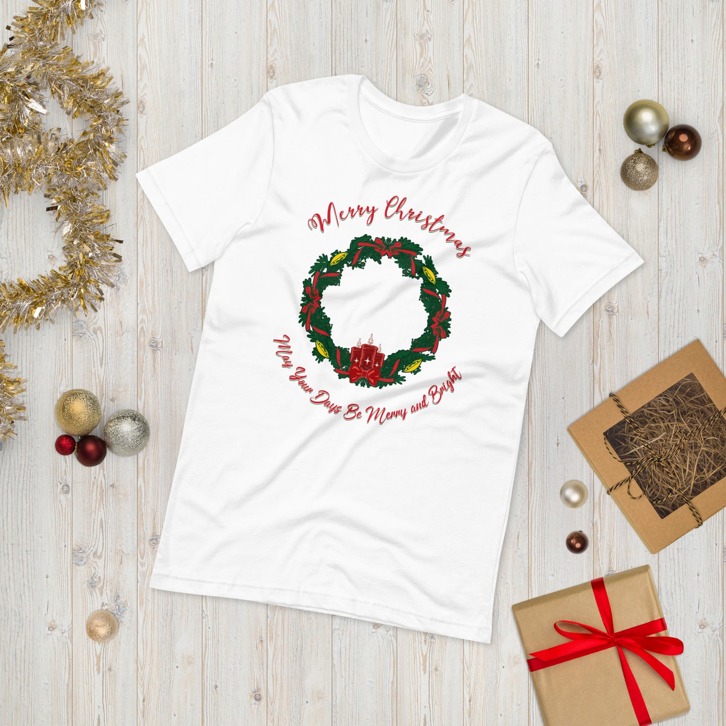 Christmas Wreath Unisex t-shirt