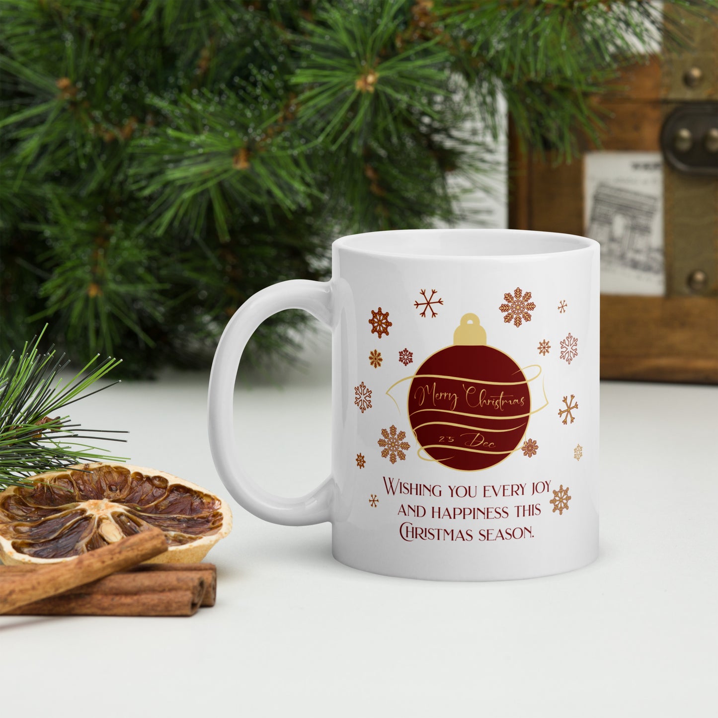Christmas Ornament White glossy mug