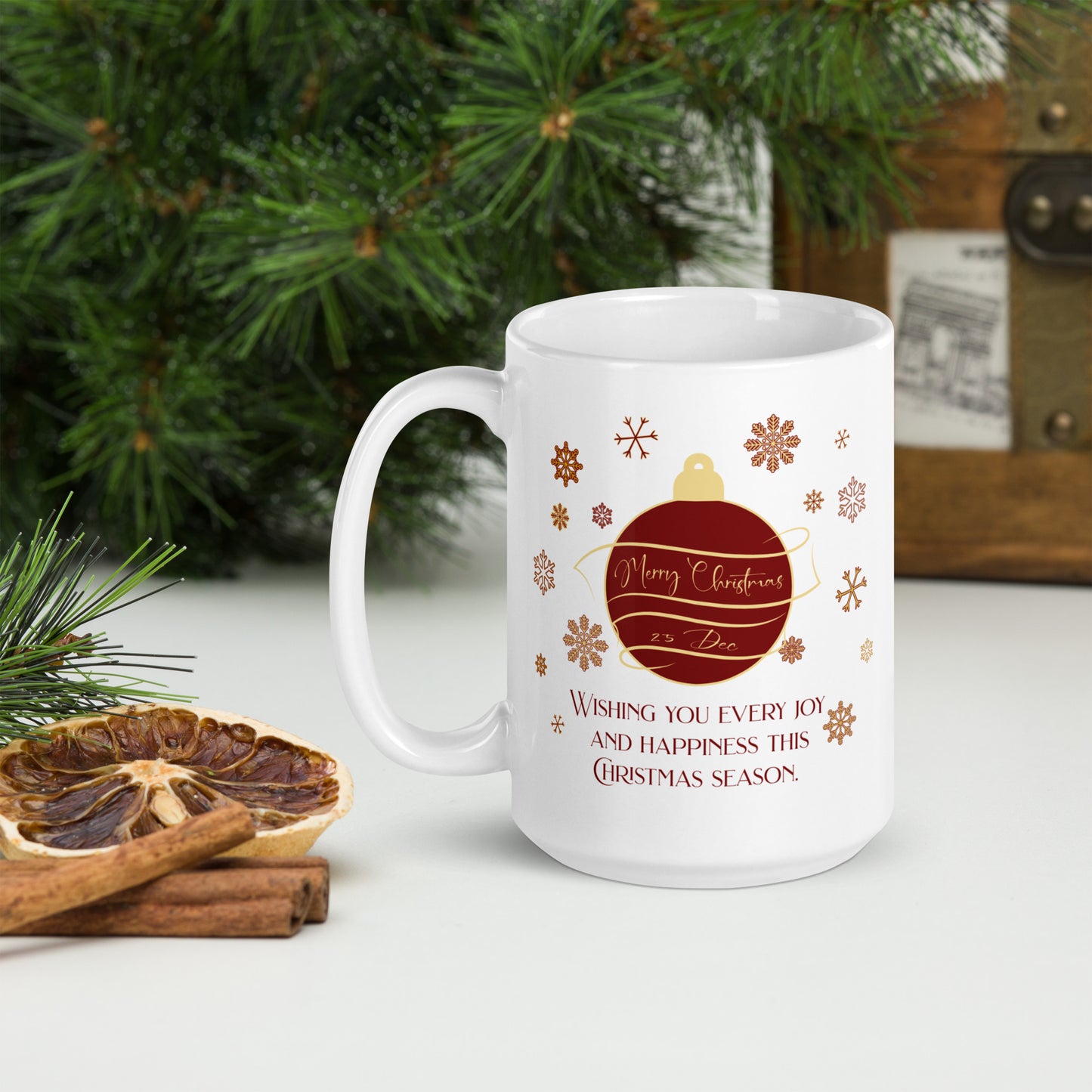 Christmas Ornament White glossy mug