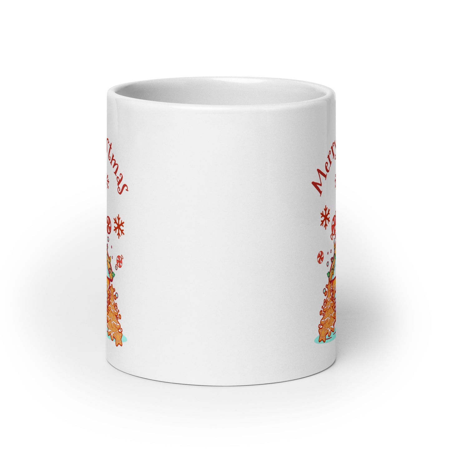 Gingerbread House White glossy mug