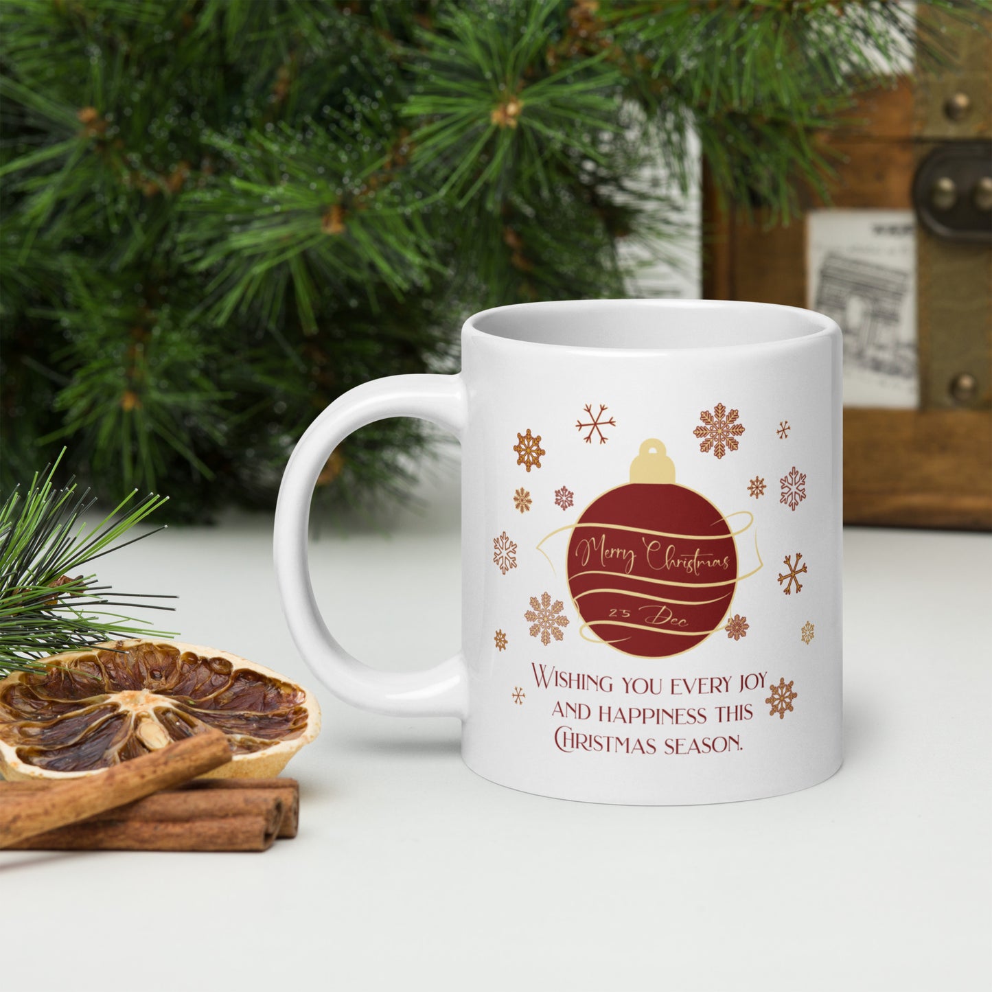 Christmas Ornament White glossy mug