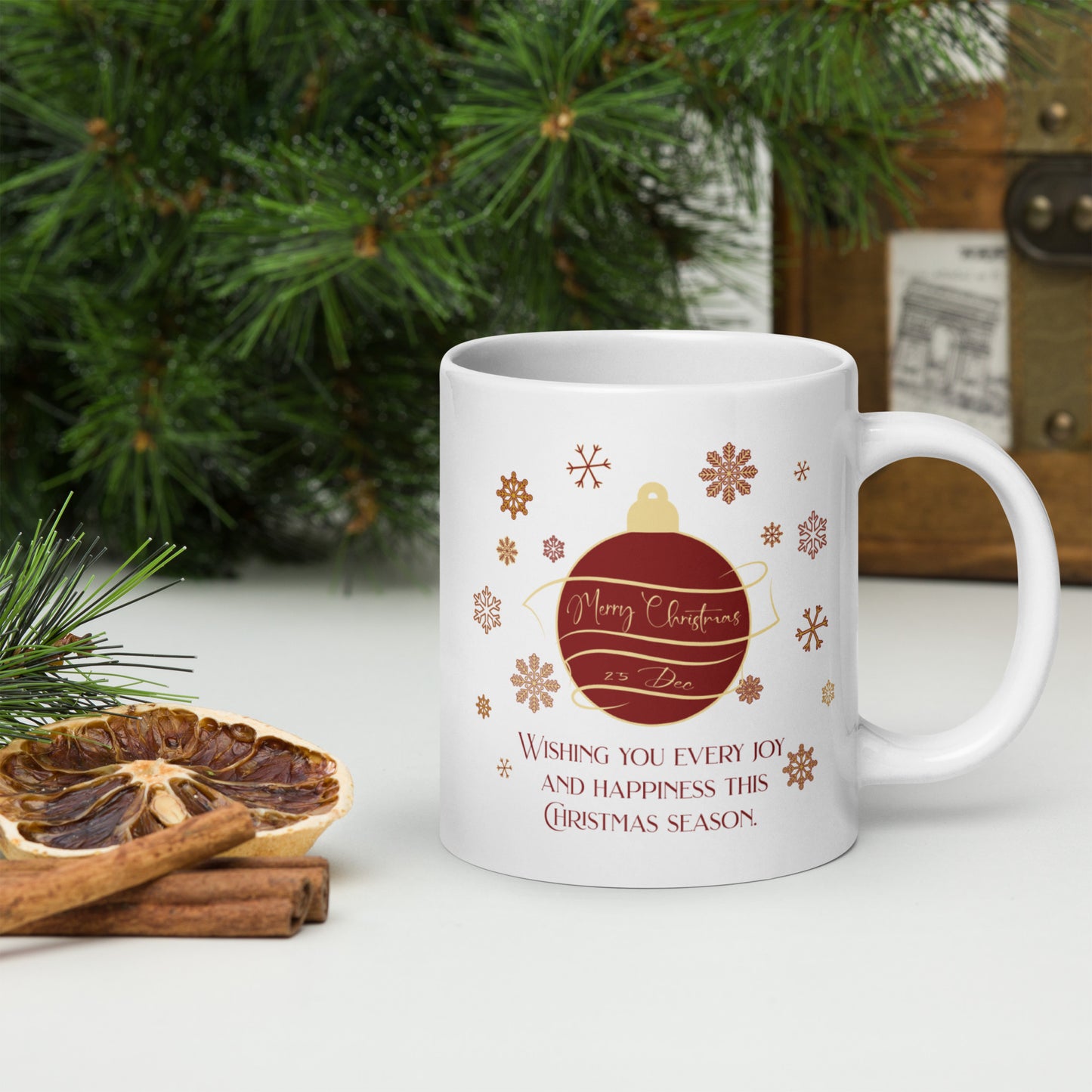Christmas Ornament White glossy mug