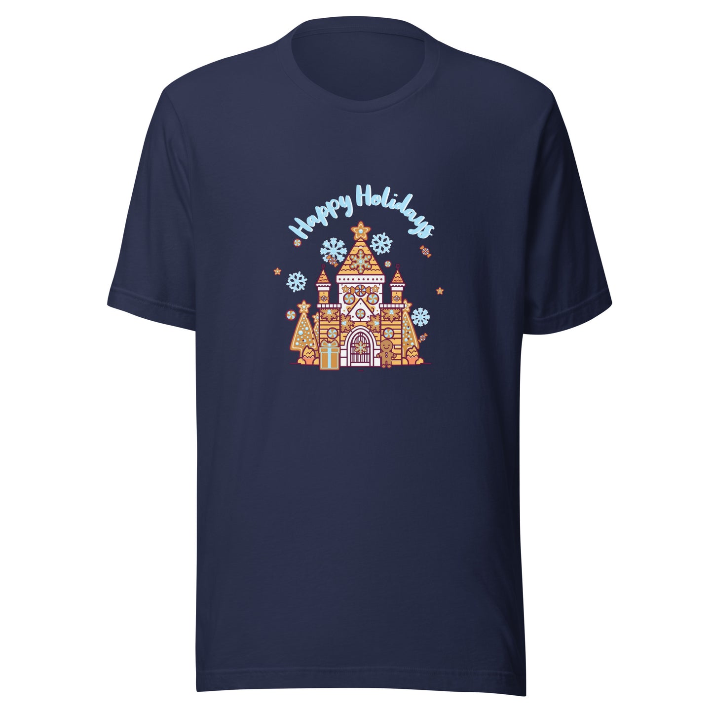 Holiday Gingerbread Castle Unisex t-shirt